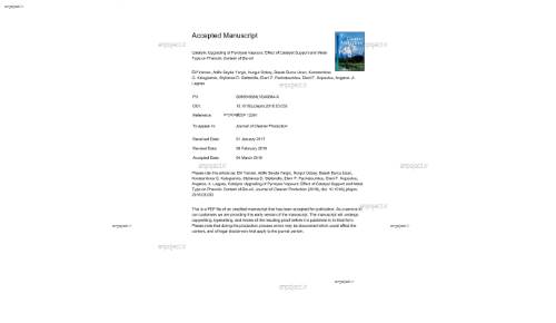 Catalytic Upgrading of Pyrolysis Vapours: Effect of Catalyst Support and Metal Type on Phenolic Content of Bio-oil